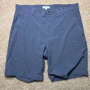 Peter Millar blue golf shorts